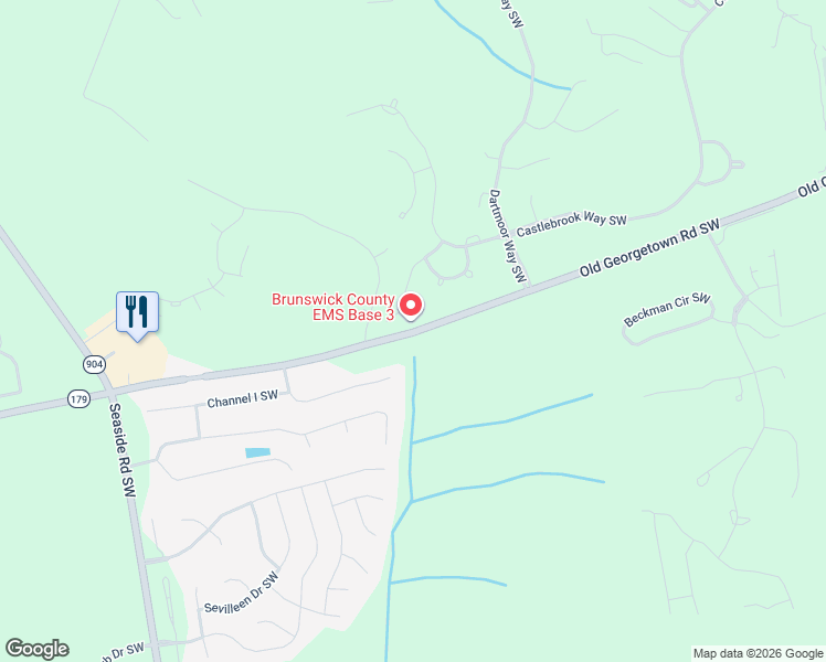 map of restaurants, bars, coffee shops, grocery stores, and more near 7061 Old Georgetown Road Southwest in Ocean Isle Beach