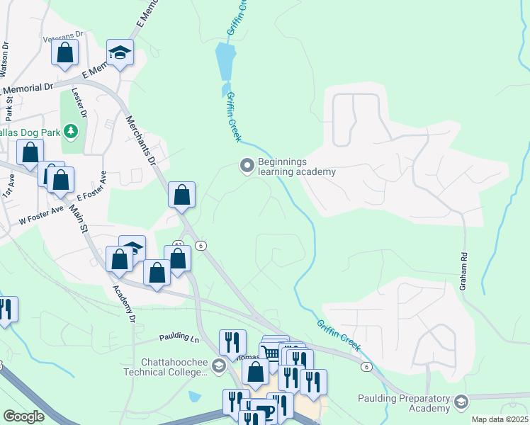 map of restaurants, bars, coffee shops, grocery stores, and more near 237 Brookside Drive in Dallas