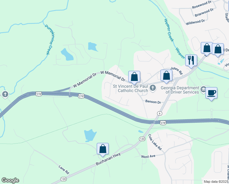 map of restaurants, bars, coffee shops, grocery stores, and more near 110 Brentwood Court in Dallas