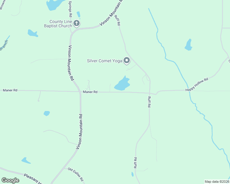 map of restaurants, bars, coffee shops, grocery stores, and more near 731 Maner Road in Rockmart