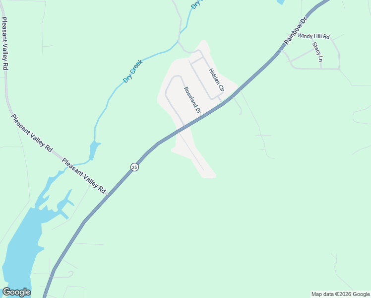 map of restaurants, bars, coffee shops, grocery stores, and more near 108 Sweetwater Lane in Rainbow City