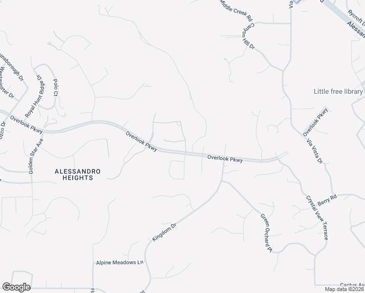 map of restaurants, bars, coffee shops, grocery stores, and more near 635 Pinnacle Ridge Road in Riverside