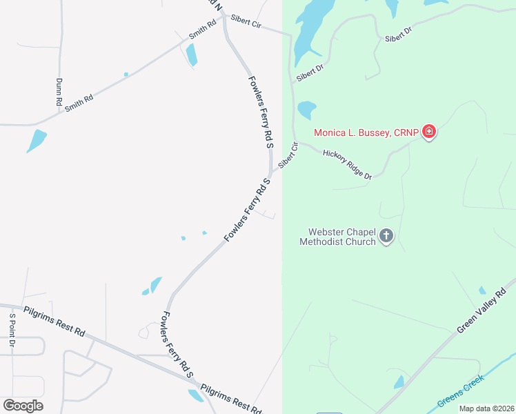 map of restaurants, bars, coffee shops, grocery stores, and more near 2241 Fowlers Ferry Road South in Gadsden