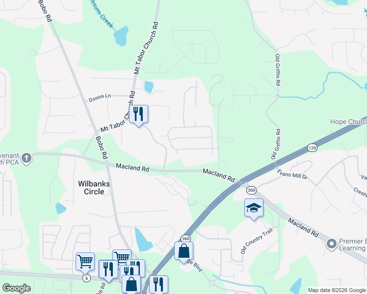 map of restaurants, bars, coffee shops, grocery stores, and more near 189 Forrest Hills Drive in Dallas