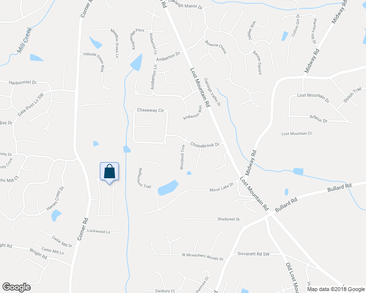map of restaurants, bars, coffee shops, grocery stores, and more near 1356 Woodmill Trce in Powder Springs