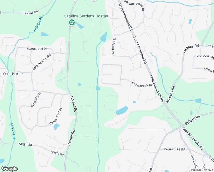 map of restaurants, bars, coffee shops, grocery stores, and more near 1507 Chaseway Circle in Powder Springs