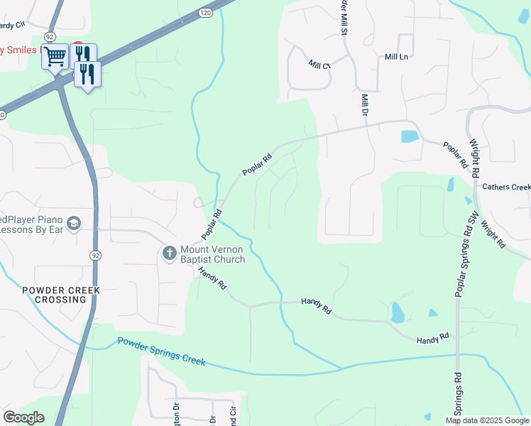 map of restaurants, bars, coffee shops, grocery stores, and more near 188 Balsam Drive in Dallas