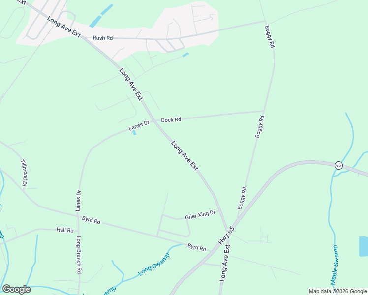 map of restaurants, bars, coffee shops, grocery stores, and more near 4566 Long Avenue Extension in Conway