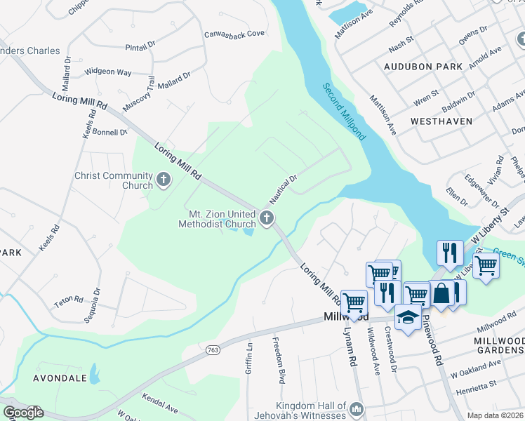 map of restaurants, bars, coffee shops, grocery stores, and more near 130 South Carolina 204 in Sumter