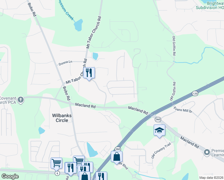 map of restaurants, bars, coffee shops, grocery stores, and more near 189 Forrest Hills Drive in Dallas
