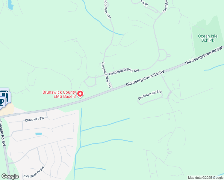 map of restaurants, bars, coffee shops, grocery stores, and more near Old Georgetown Road Southwest in Ocean Isle Beach