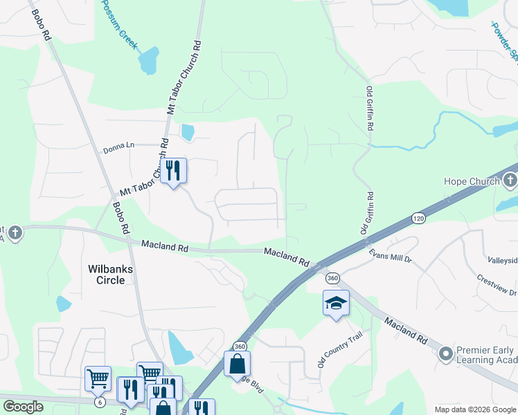 map of restaurants, bars, coffee shops, grocery stores, and more near 150 Forrest Park Lane in Dallas