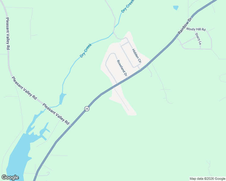 map of restaurants, bars, coffee shops, grocery stores, and more near 108 Sweetwater Lane in Rainbow City