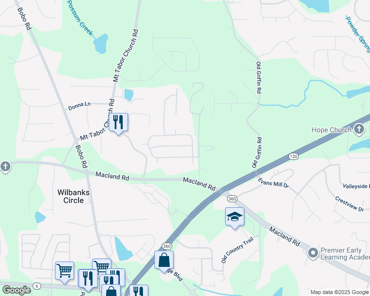 map of restaurants, bars, coffee shops, grocery stores, and more near 178 Forrest Park Lane in Dallas
