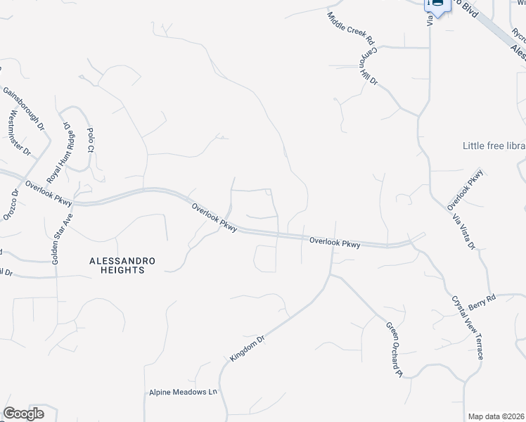 map of restaurants, bars, coffee shops, grocery stores, and more near 635 Pinnacle Ridge Road in Riverside