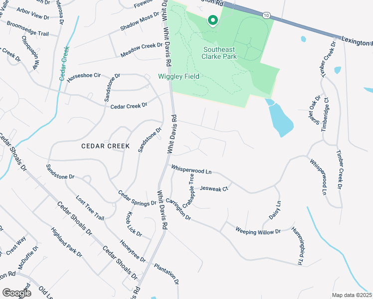 map of restaurants, bars, coffee shops, grocery stores, and more near 110 Jockey Club Drive in Athens