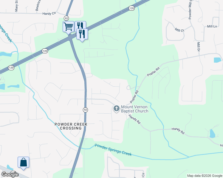 map of restaurants, bars, coffee shops, grocery stores, and more near 59 Alexandria Drive in Dallas