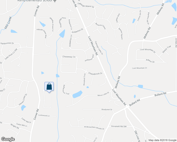 map of restaurants, bars, coffee shops, grocery stores, and more near 1352 Woodmill Trce in Powder Springs