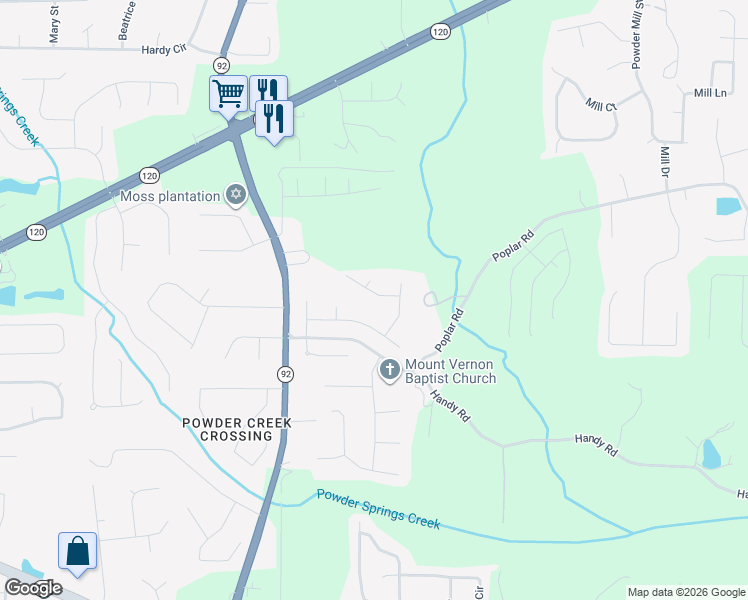 map of restaurants, bars, coffee shops, grocery stores, and more near 59 Alexandria Drive in Dallas