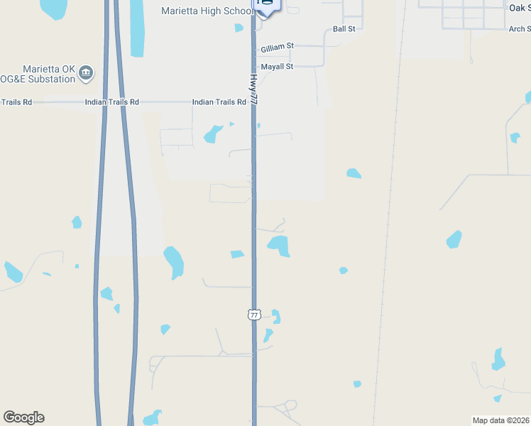 map of restaurants, bars, coffee shops, grocery stores, and more near 10387 U.S. 77 in Marietta