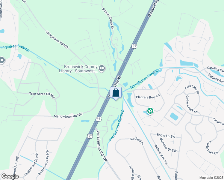 map of restaurants, bars, coffee shops, grocery stores, and more near in OCEAN ISL BCH