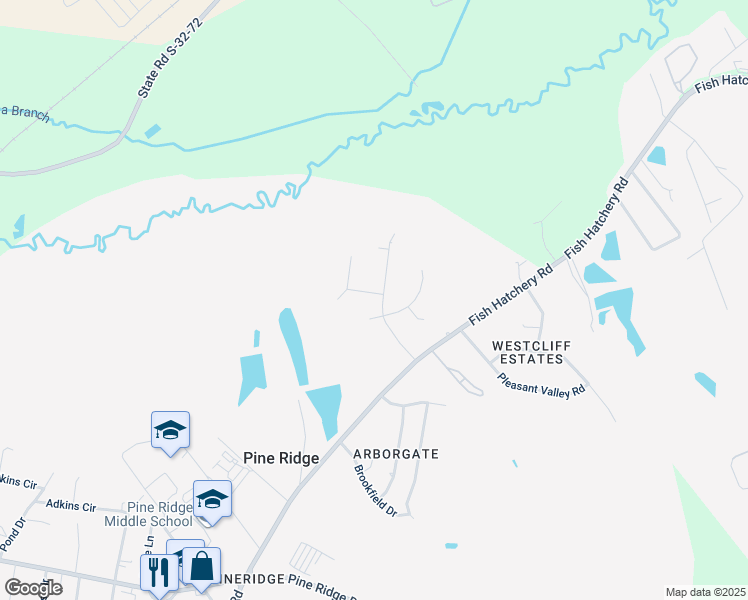 map of restaurants, bars, coffee shops, grocery stores, and more near 209 Meadow Crest Drive in West Columbia