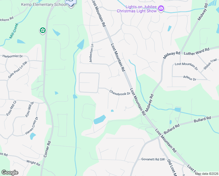 map of restaurants, bars, coffee shops, grocery stores, and more near 1348 Woodmill Trce in Powder Springs