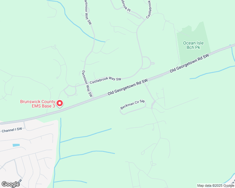 map of restaurants, bars, coffee shops, grocery stores, and more near Old Georgetown Rd SW in Ocean Isle Beach