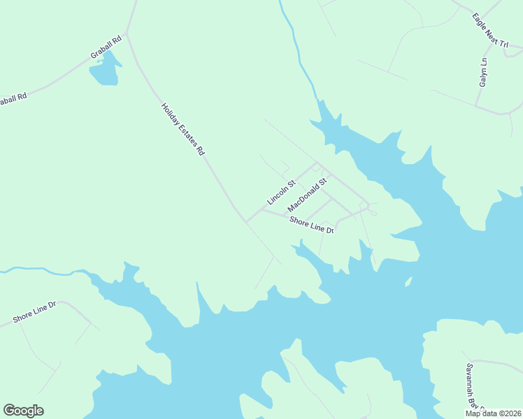 map of restaurants, bars, coffee shops, grocery stores, and more near Shore Line Drive in Lincoln County