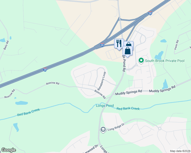 map of restaurants, bars, coffee shops, grocery stores, and more near 305 Baneberry Loop in Lexington