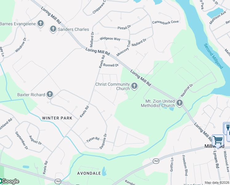 map of restaurants, bars, coffee shops, grocery stores, and more near 95 Keels Road in Sumter