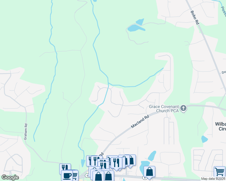 map of restaurants, bars, coffee shops, grocery stores, and more near Ireland Lane in Dallas