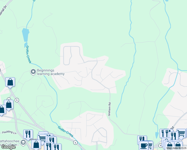 map of restaurants, bars, coffee shops, grocery stores, and more near 51 Chase Way in Dallas