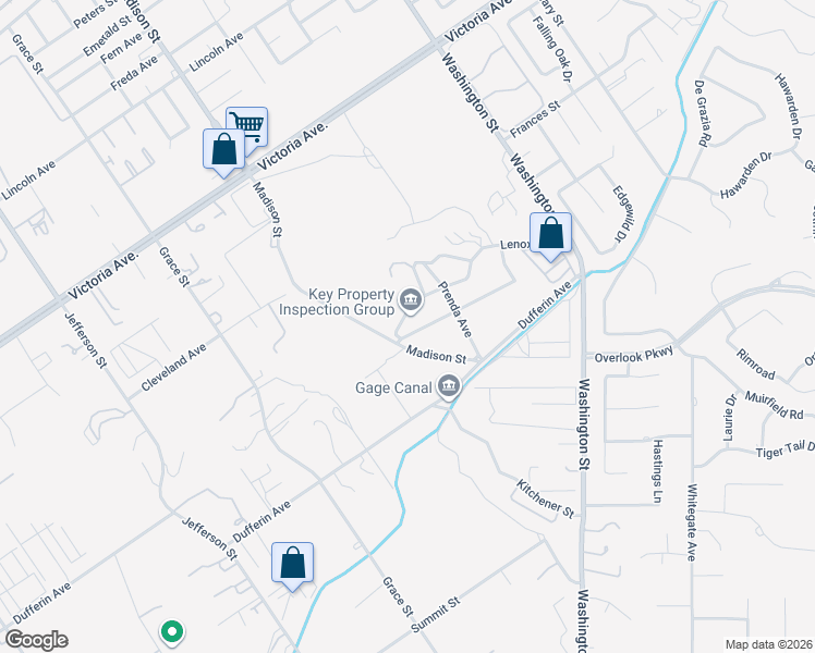 map of restaurants, bars, coffee shops, grocery stores, and more near 7361 Pontoosuc Avenue in Riverside