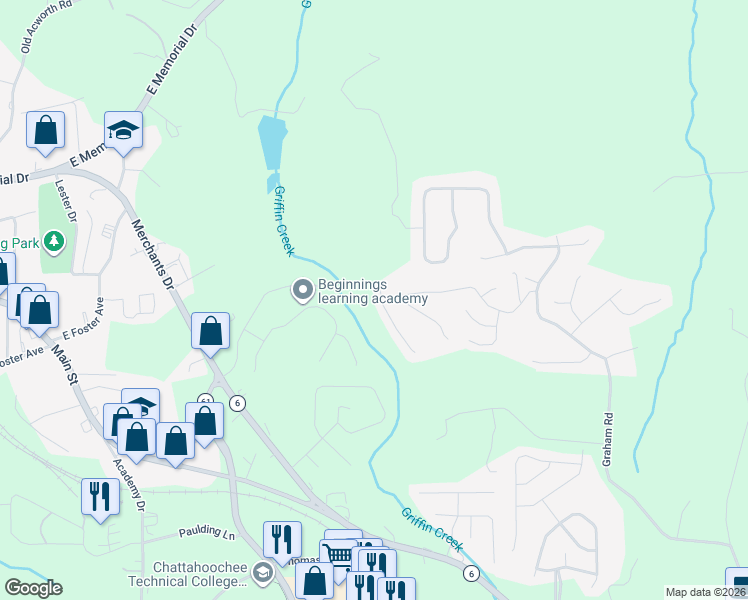 map of restaurants, bars, coffee shops, grocery stores, and more near 101 Browning Way in Dallas