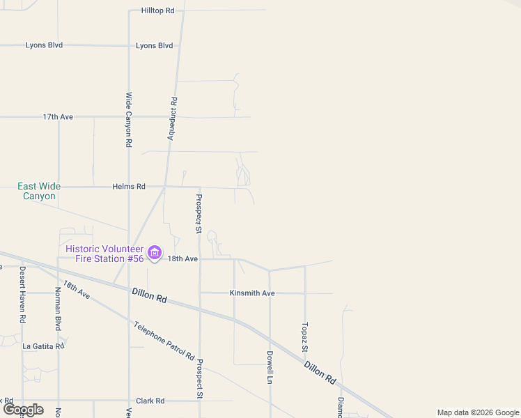 map of restaurants, bars, coffee shops, grocery stores, and more near 73455 Helms Road in Desert Hot Springs