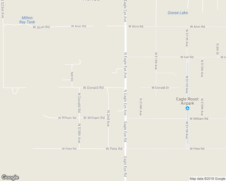 map of restaurants, bars, coffee shops, grocery stores, and more near 51539 West Donald Drive in Aguila