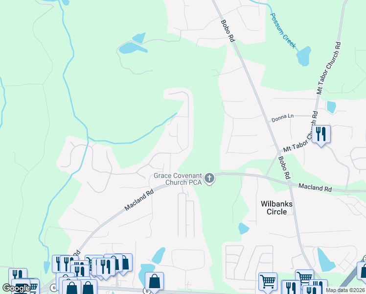 map of restaurants, bars, coffee shops, grocery stores, and more near 75 Dublin Way in Dallas