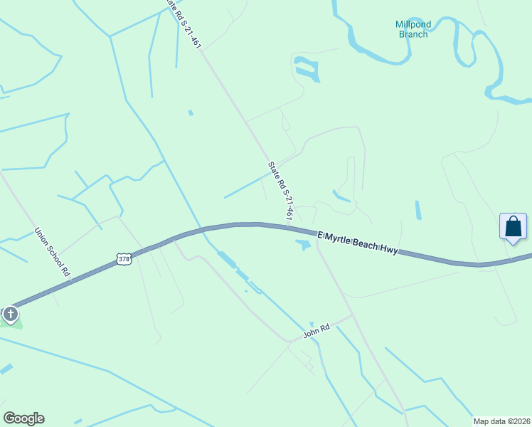 map of restaurants, bars, coffee shops, grocery stores, and more near 1613 East Myrtle Beach Highway in Coward