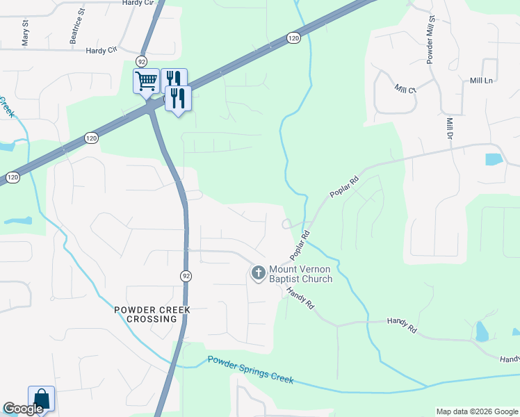 map of restaurants, bars, coffee shops, grocery stores, and more near 151 Colonial Way in Dallas