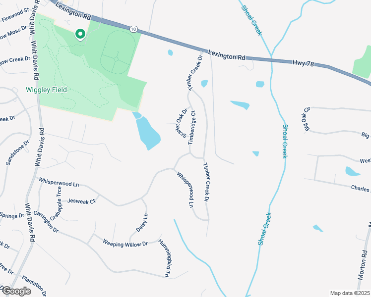 map of restaurants, bars, coffee shops, grocery stores, and more near 391 Timberidge Court in Athens