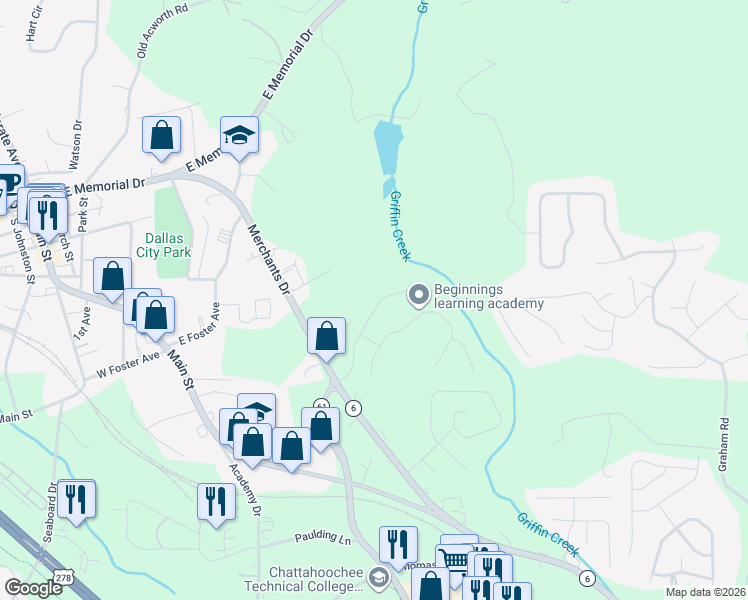 map of restaurants, bars, coffee shops, grocery stores, and more near 213 Hampton Drive in Dallas