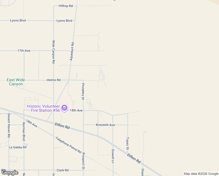 map of restaurants, bars, coffee shops, grocery stores, and more near 73455 Helms Road in Desert Hot Springs