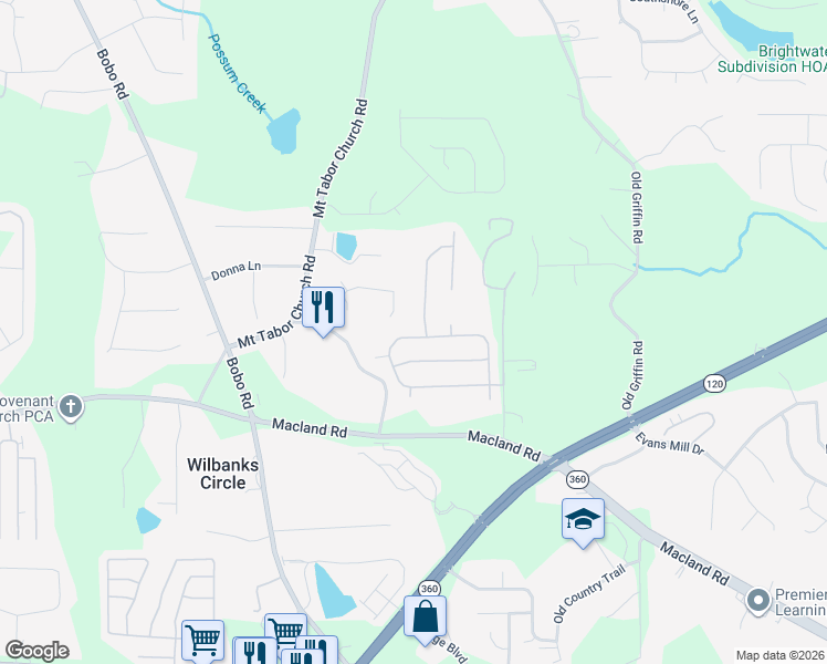 map of restaurants, bars, coffee shops, grocery stores, and more near 383 Forrest Hills Drive in Dallas