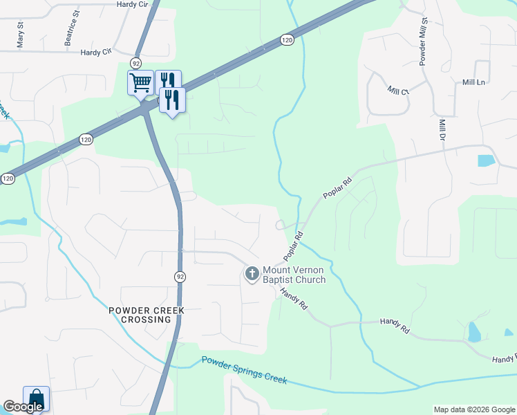 map of restaurants, bars, coffee shops, grocery stores, and more near 151 Colonial Way in Dallas