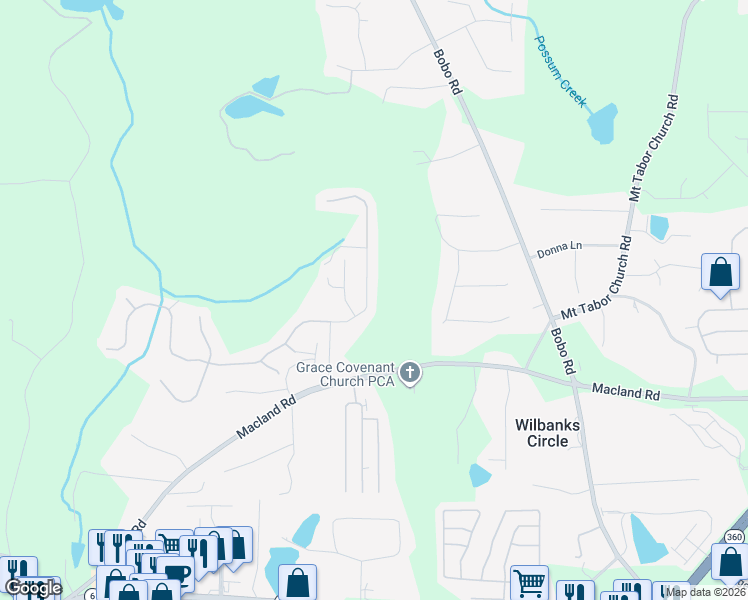 map of restaurants, bars, coffee shops, grocery stores, and more near 116 Dublin Way in Dallas