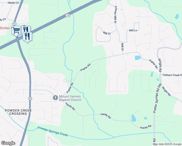 map of restaurants, bars, coffee shops, grocery stores, and more near 90 Balsam Drive in Dallas