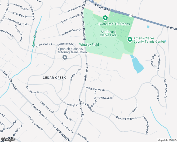 map of restaurants, bars, coffee shops, grocery stores, and more near 187 Shoemaker Court in Athens