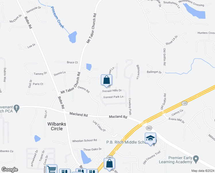 map of restaurants, bars, coffee shops, grocery stores, and more near 29 Spring Forrest Lane in Dallas
