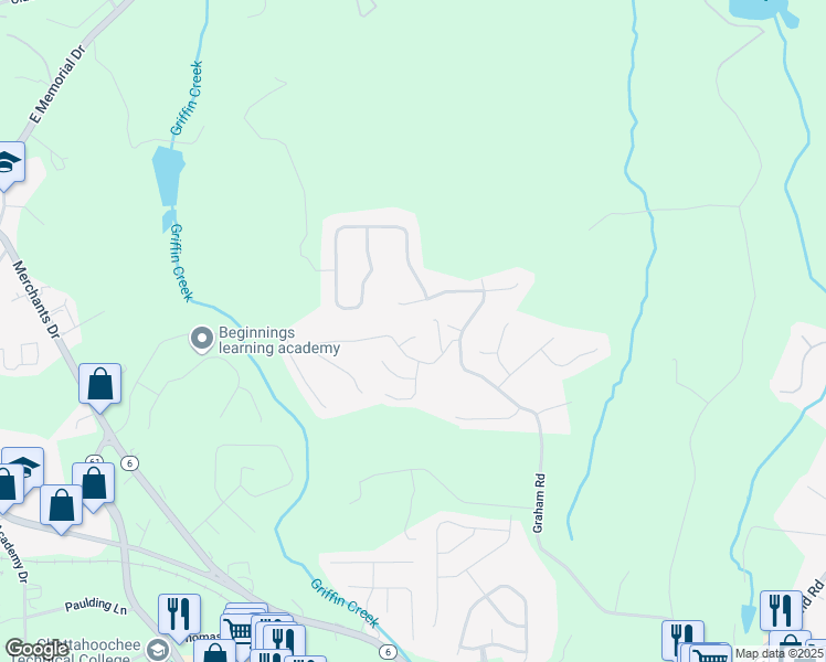 map of restaurants, bars, coffee shops, grocery stores, and more near 105 Huntington Court in Dallas